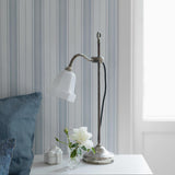 Borastapeter Hamnskr Stripe Blues Wallpaper