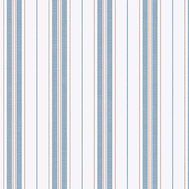 Borastapeter Hamnskr Stripe Blue And Red Wallpaper