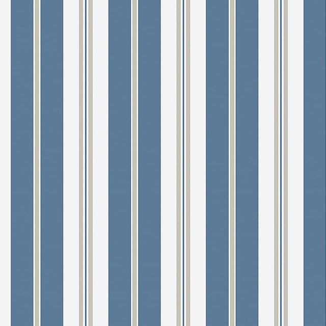 Borastapeter Sandhamn Stripe Blue Wallpaper