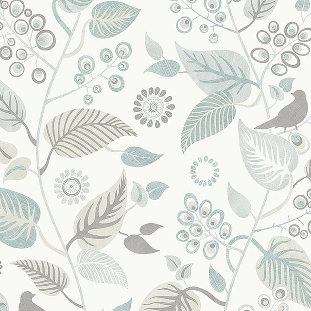 Borastapeter Leaf Rhapsody Slate Wallpaper