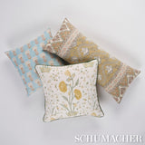 Schumacher Khilana Floral Marigold 20" x 20" Pillow