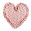 Schumacher Pink 14" x 14" Beatriz Handprint Heart Pillow