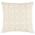 Schumacher Sunda Hand Blocked Print Neutral 16" x 16" Pillow