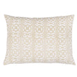Schumacher Sunda Hand Blocked Print Neutral 16" x 12" Pillow