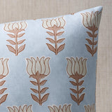 Schumacher Sky & Sand 18" x 18" Mia Tulip Pillow