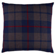 Schumacher Navy 20" x 20" Montana Wool Plaid Pillow