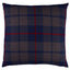 Schumacher Navy 20" x 20" Montana Wool Plaid Pillow