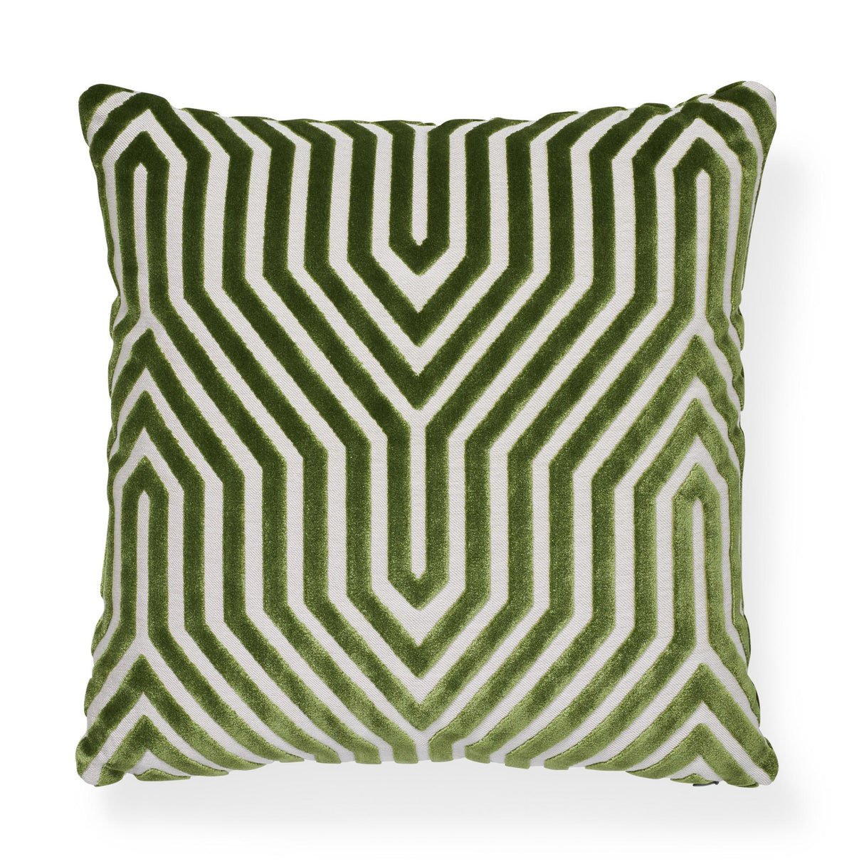 Schumacher Lettuce 22" x 22" Vanderbilt Velvet Pillow