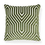 Schumacher Lettuce 22" x 22" Vanderbilt Velvet Pillow