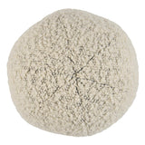 Schumacher Ivory On Charcoal 12" x 12" Margarete Sphere Pillow