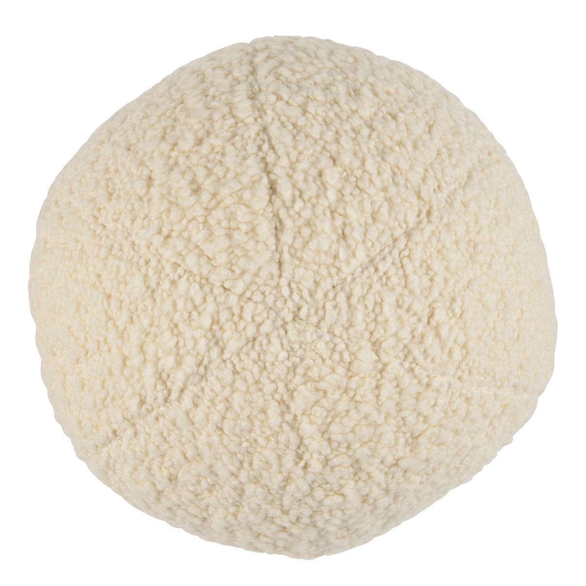 Schumacher Ivory 12" x 12" Margarete Sphere Pillow