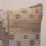 Schumacher Fog 22" x 22" Fairuza Flatweave Pillow