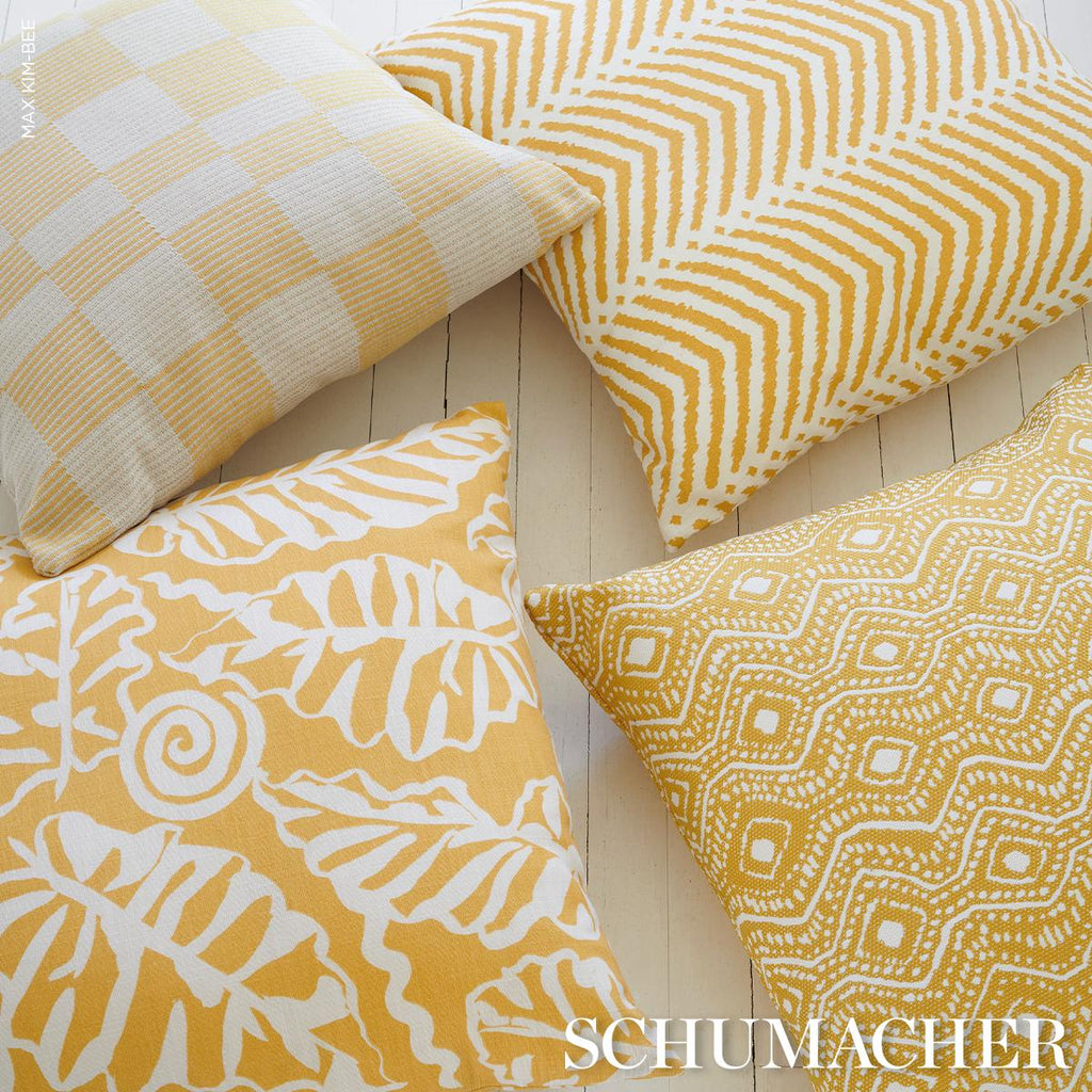 Schumacher Morro I/O Maize 20" x 20" Pillow