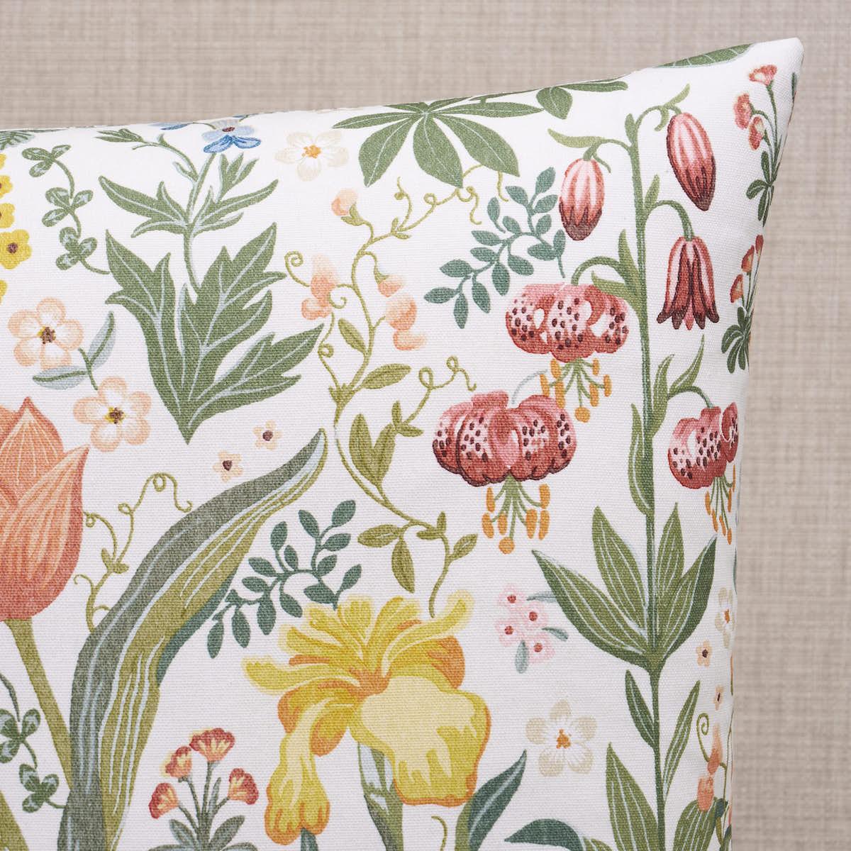 Schumacher Sea Of Flowers Multi 20" x 20" Pillow