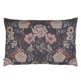 Schumacher Brown & Pink 24" x 16" Dahlia Garden Pillow