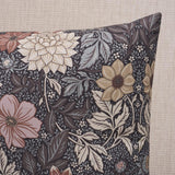 Schumacher Brown & Pink 24" x 16" Dahlia Garden Pillow