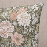Schumacher Green & Pink 20" x 20" Dahlia Garden Pillow