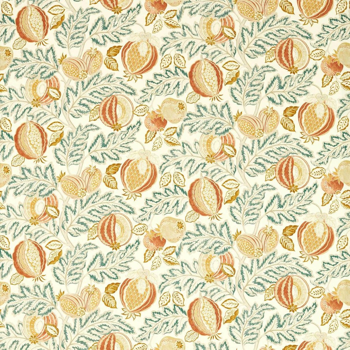 Sanderson Cantaloupe Sandstone/Agave Fabric