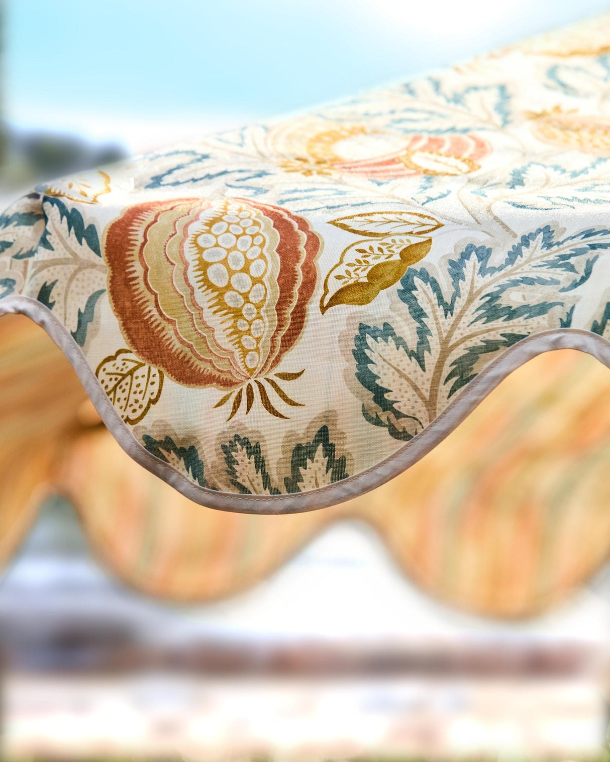 Sanderson Cantaloupe Sandstone/Agave Fabric