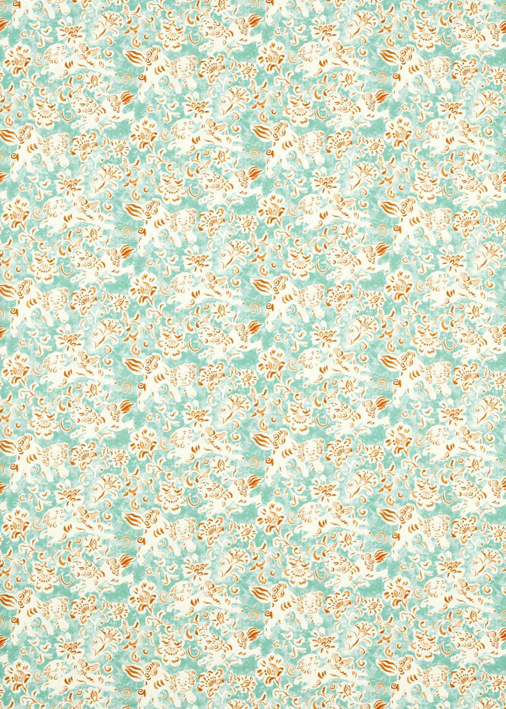 Harlequin Koya Azul/Paprika Fabric