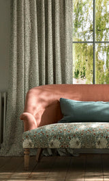 Morris & Co Pimpernel Linen/Coral Fabric