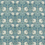 Morris & Co Pimpernel Cobalt/Mineral Fabric