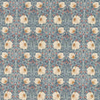 Morris & Co Pimpernel Woad/Coral Fabric