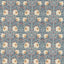 Morris & Co Pimpernel Woad/Coral Fabric