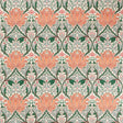 Morris & Co Helena Peach/Teal Fabric