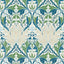 Morris & Co Helena Indigo/Forest Wallpaper