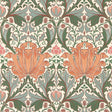 Morris & Co Helena Peach/Teal Wallpaper