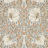 Morris & Co Pimpernel Linen/Coral Wallpaper