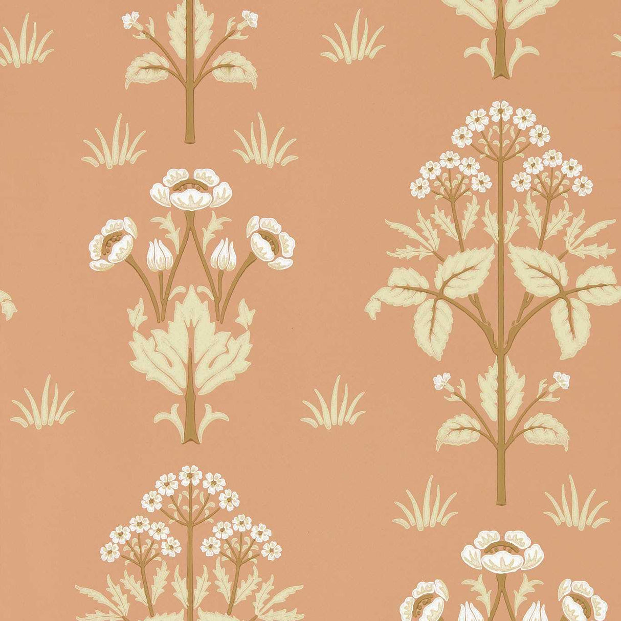 Morris & Co Meadow Sweet Blush Wallpaper