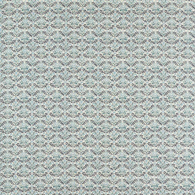 Morris & Co Bellflowers Mineral Blue Fabric