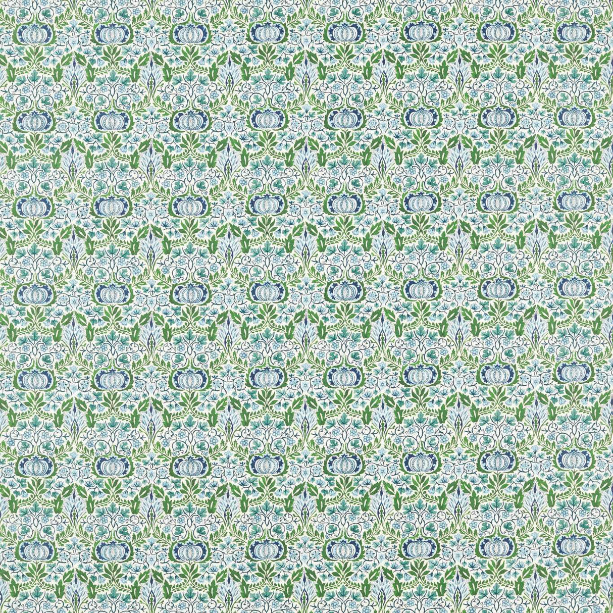 Morris & Co Little Chintz Nettle/Woad Fabric