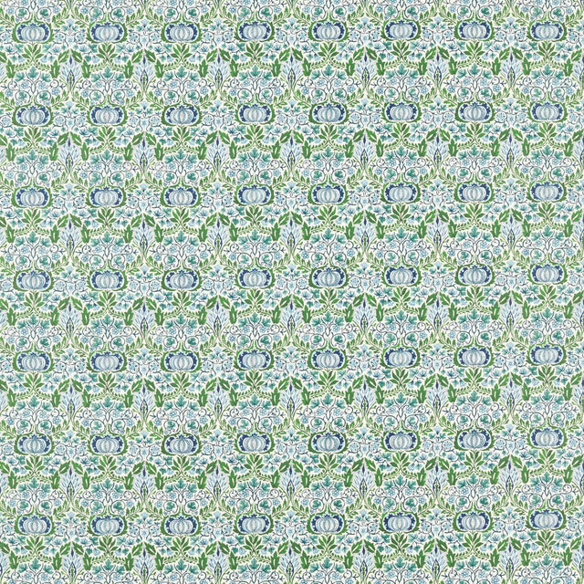 Morris & Co Little Chintz Nettle/Woad Fabric