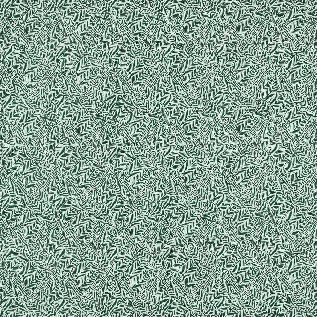 Morris & Co Yew & Aril Seagreen Fabric