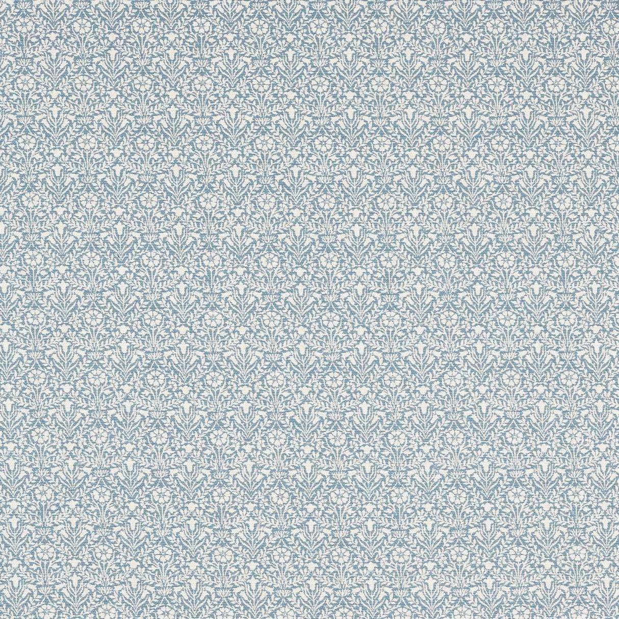Morris & Co Bellflowers Weave Mineral Blue Fabric