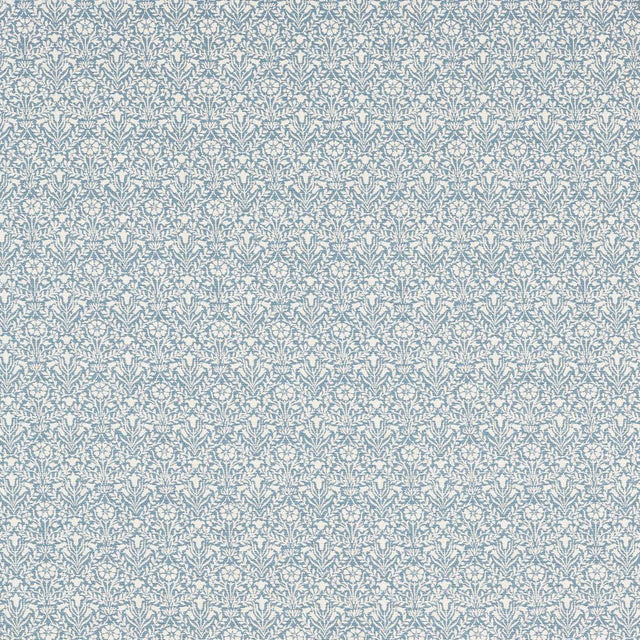 Morris & Co Bellflowers Weave Mineral Blue Fabric
