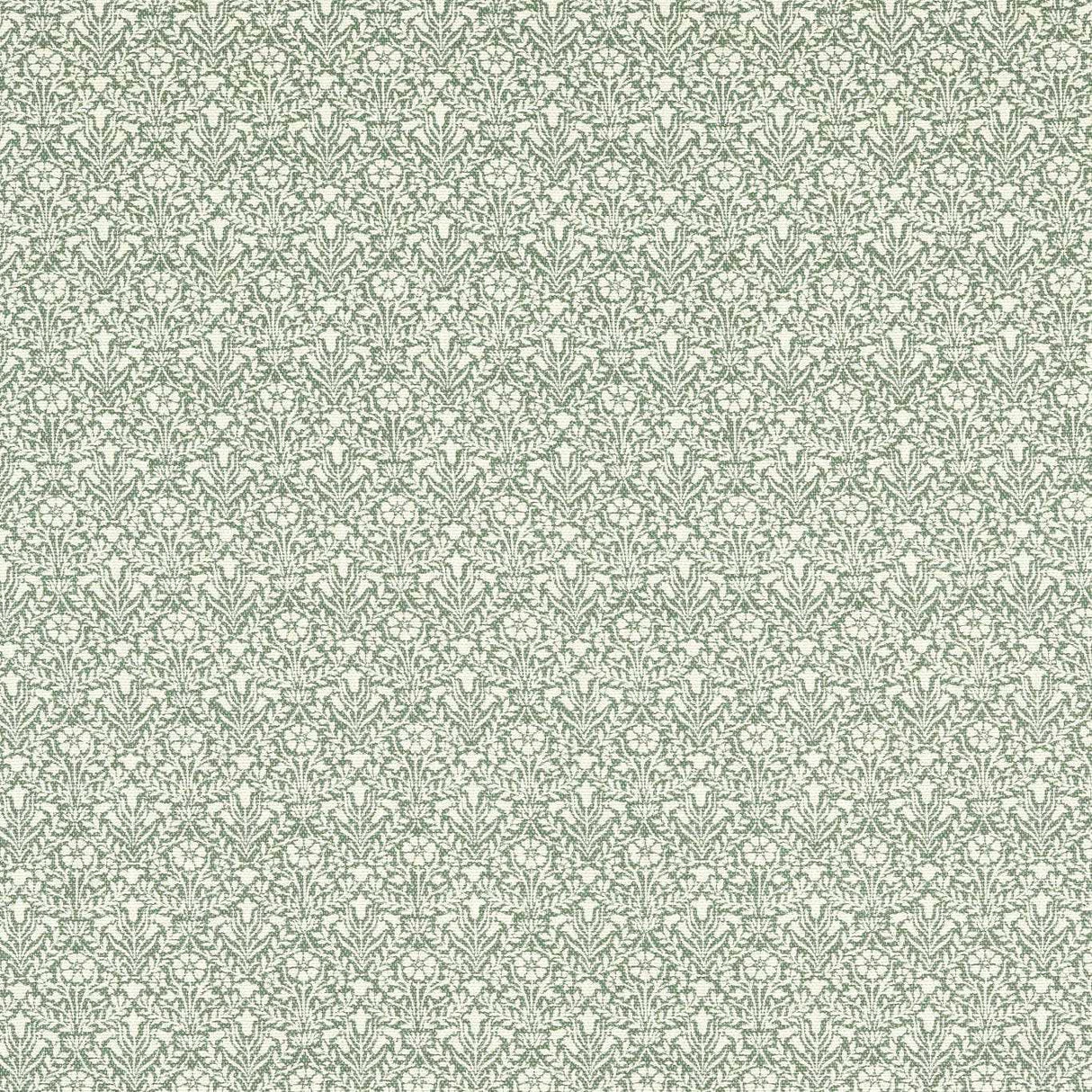 Morris & Co Bellflowers Weave Seagreen Fabric