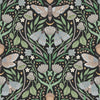 Roommates Enchanted Forest Damask Peel And Stick Black Wallpaper