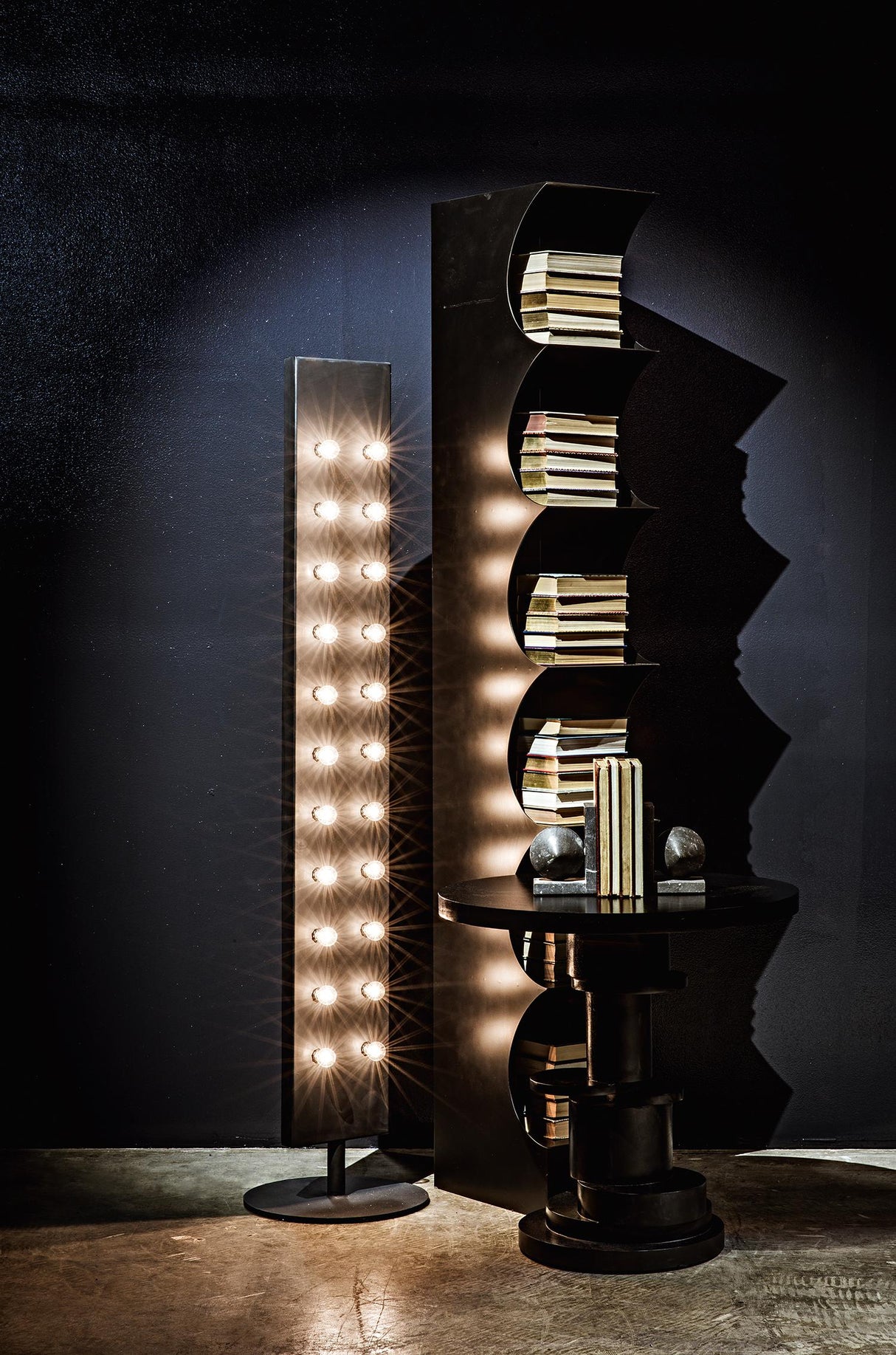 NOIR Marble Bookends