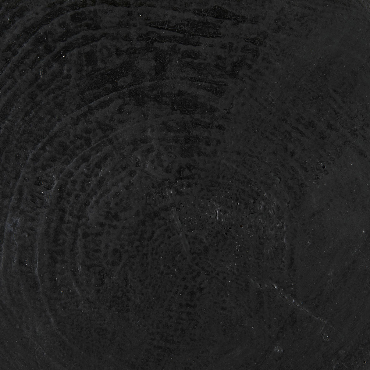 NOIR Samson Stool/Side Table Black Burnt Resin