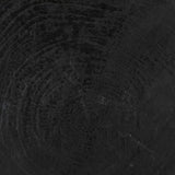 NOIR Samson Stool/Side Table Black Burnt Resin