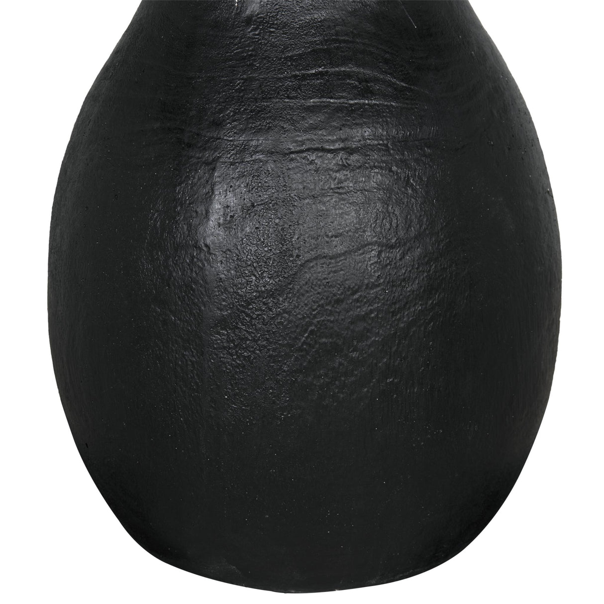 NOIR Samson Stool/Side Table Black Burnt Resin