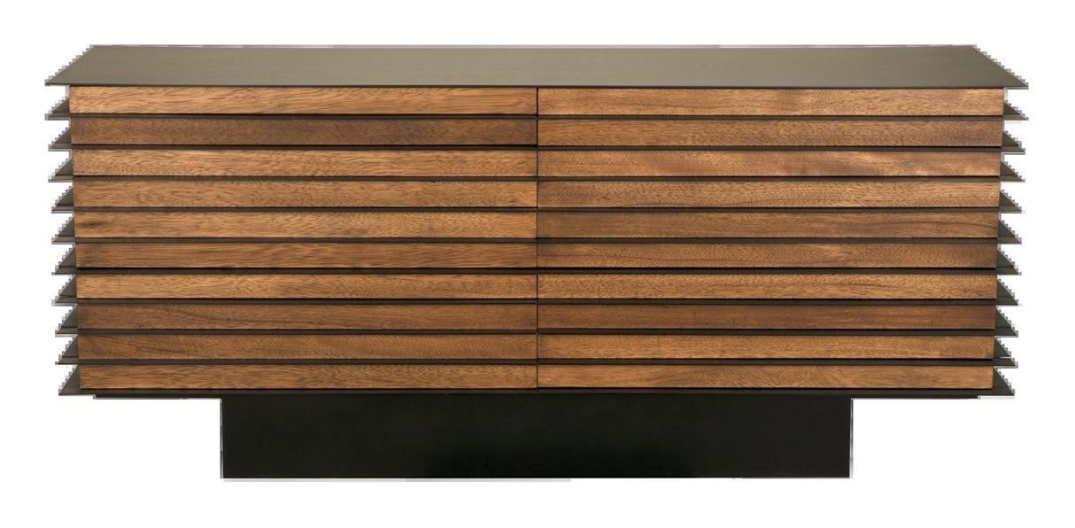 NOIR Elevation Sideboard Dark Walnut and Steel