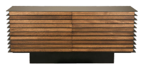 NOIR Elevation Sideboard Dark Walnut and Steel