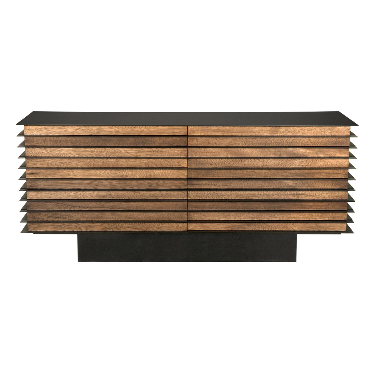 NOIR Elevation Sideboard Dark Walnut and Steel