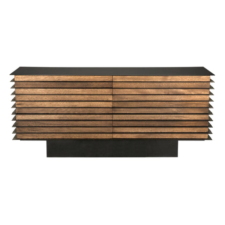 NOIR Elevation Sideboard Dark Walnut and Steel