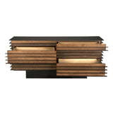 NOIR Elevation Sideboard Dark Walnut and Steel
